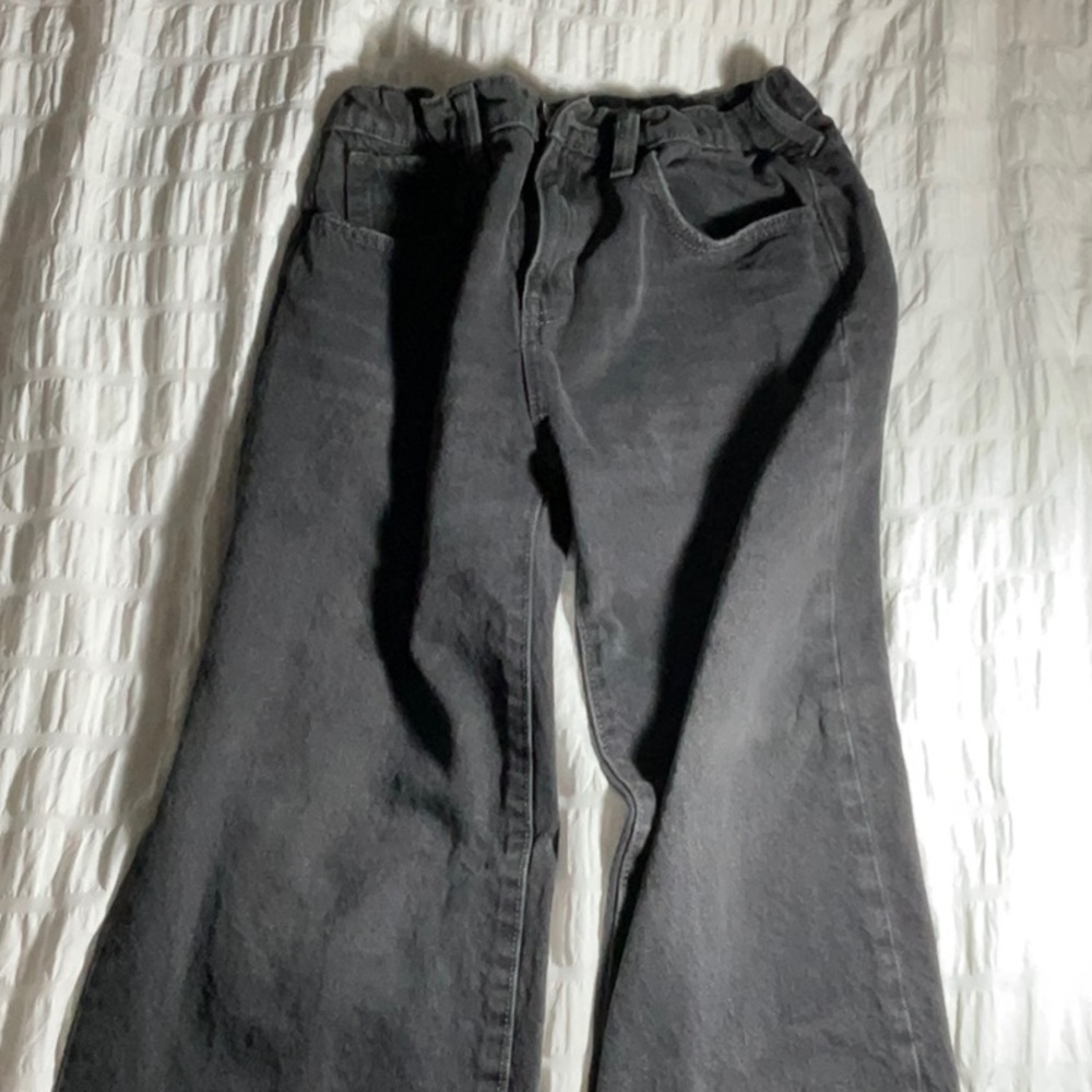 📣 GIRLS BAGGY BLACK-WASHED JEANS!📣